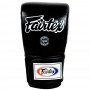 Fairtex TGO3 Снарядные Перчатки Тайский Бокс Открытый Большой Палец Черные